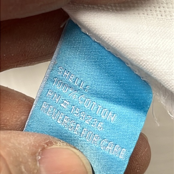 J MCLAUGHLIN Balloon SLV Pintuck Split V-Neck 100% Cotton Cottage White Blouse L - Picture 12 of 15